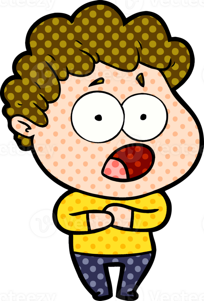 cartoon shocked man png