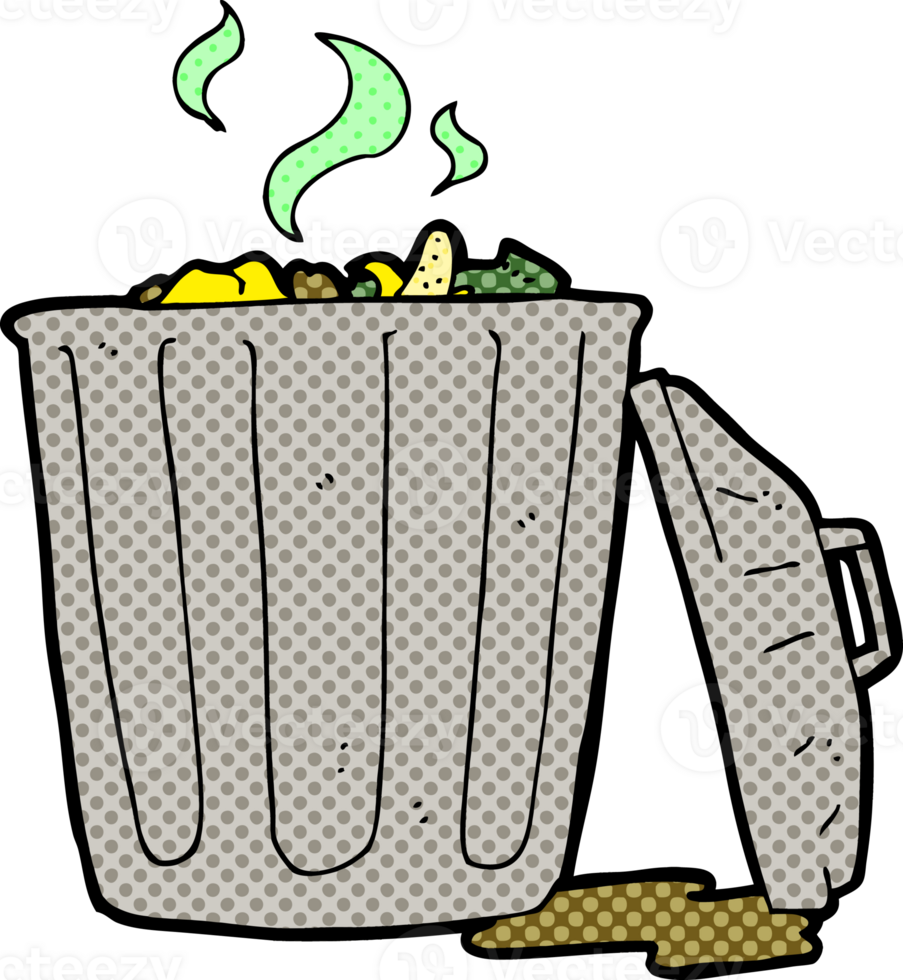 cartoon garbage can png