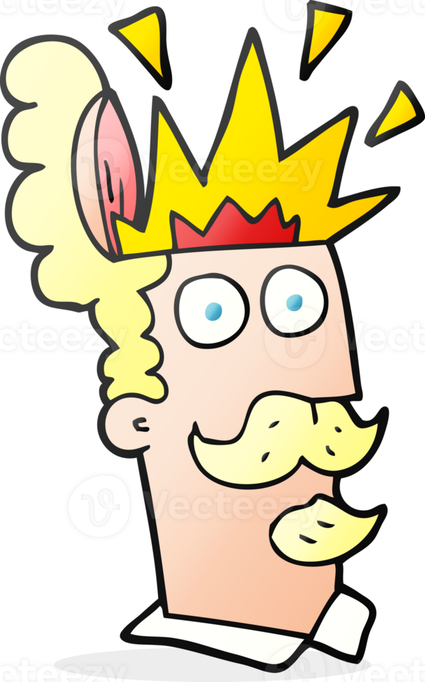 hand drawn cartoon man with exploding head png