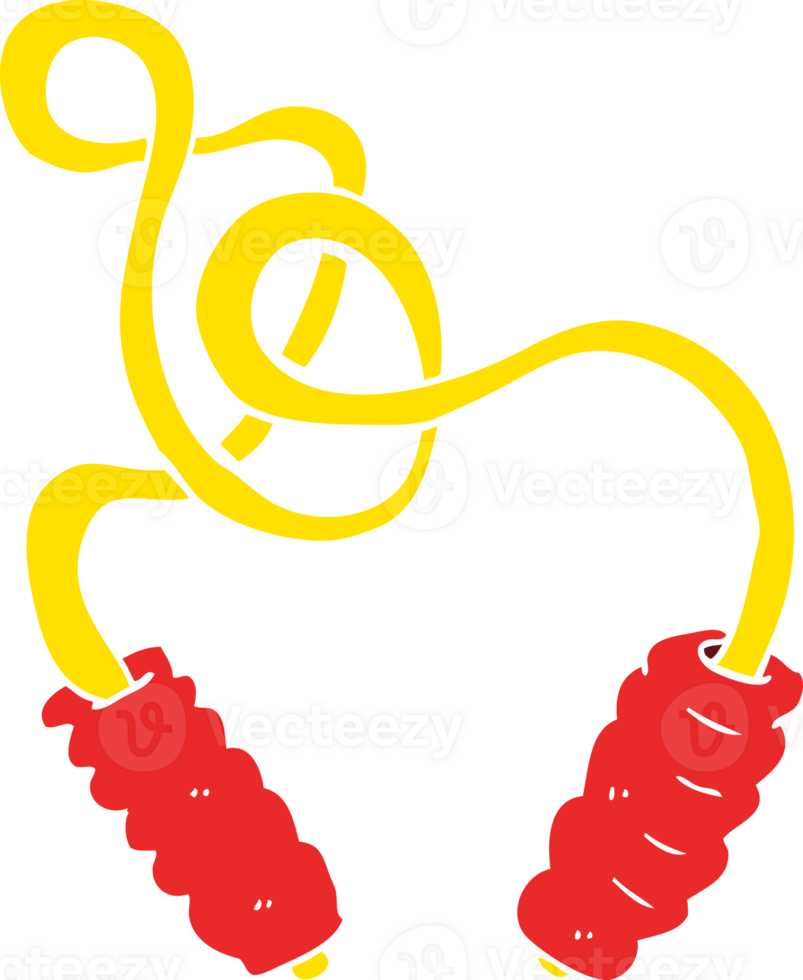 flat color illustration of skipping rope png