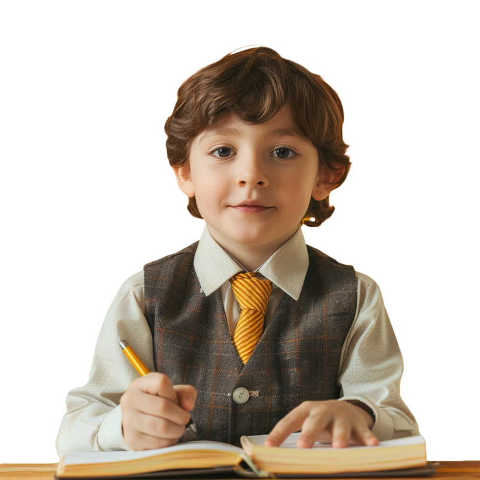 Back to school, Children portrait on transparent background png