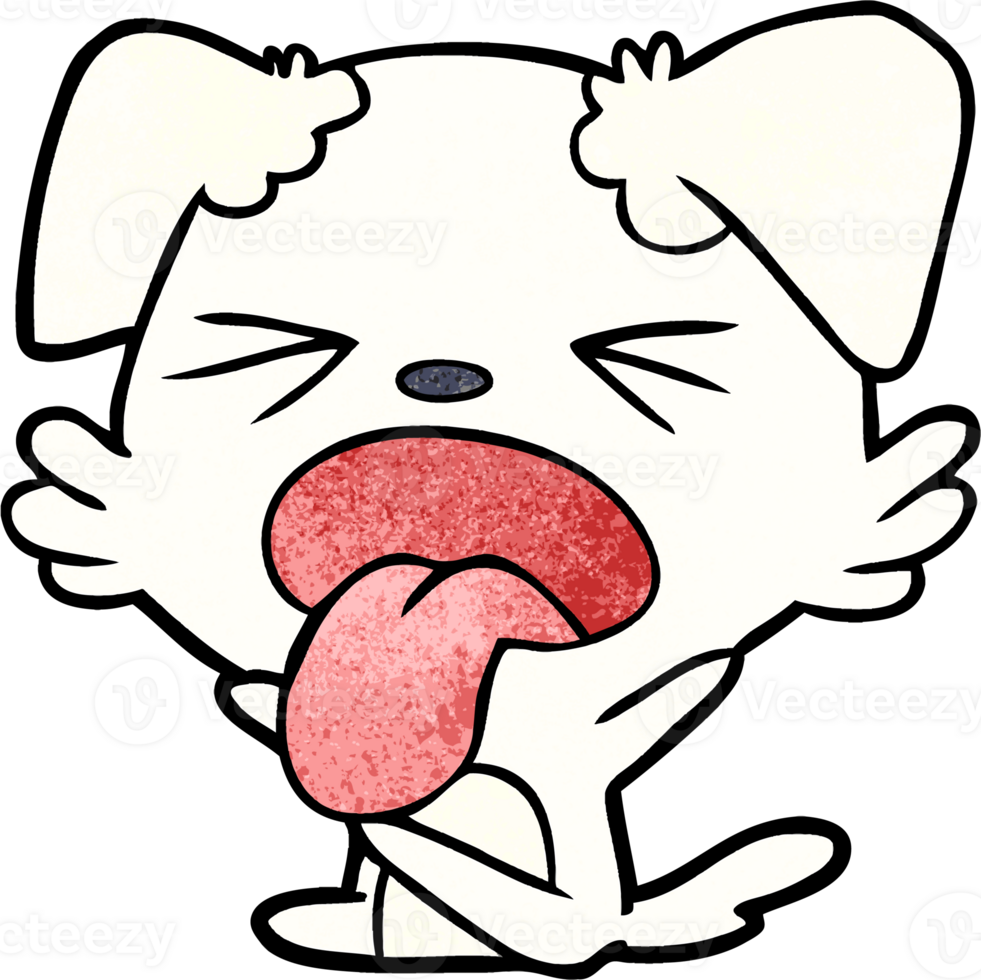 cartoon dog throwing tantrum png