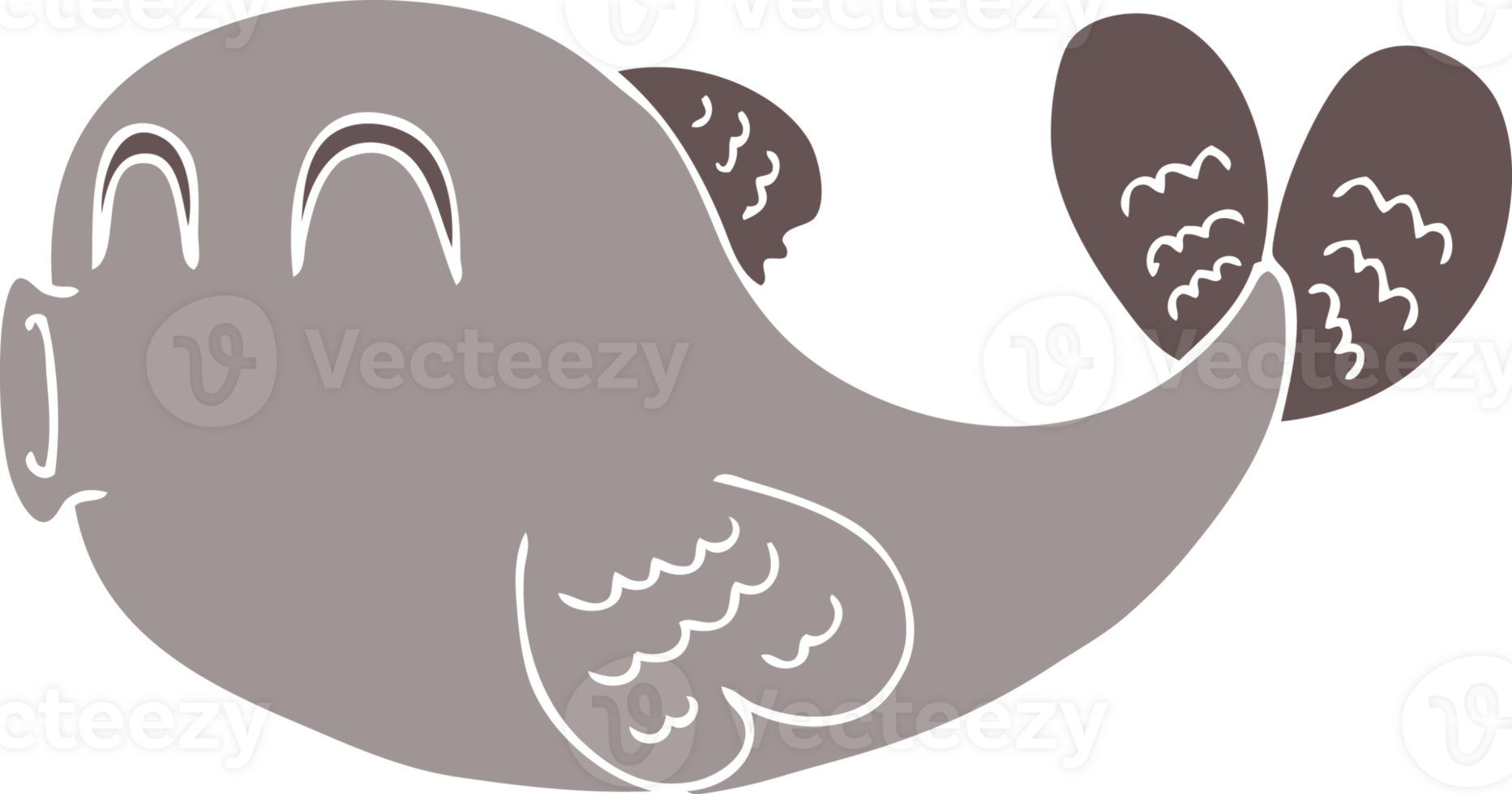 cartoon doodle of a fish png