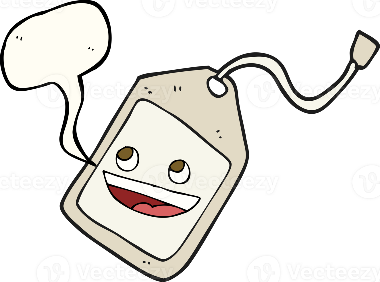 hand drawn speech bubble cartoon luggage tag png