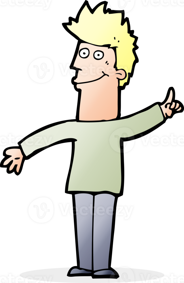 cartoon man with idea png