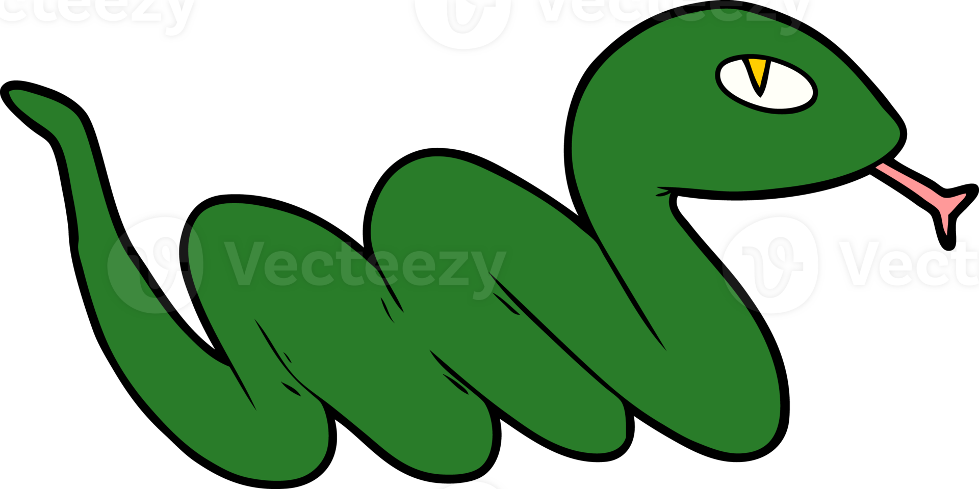 serpiente deslizándose de dibujos animados png