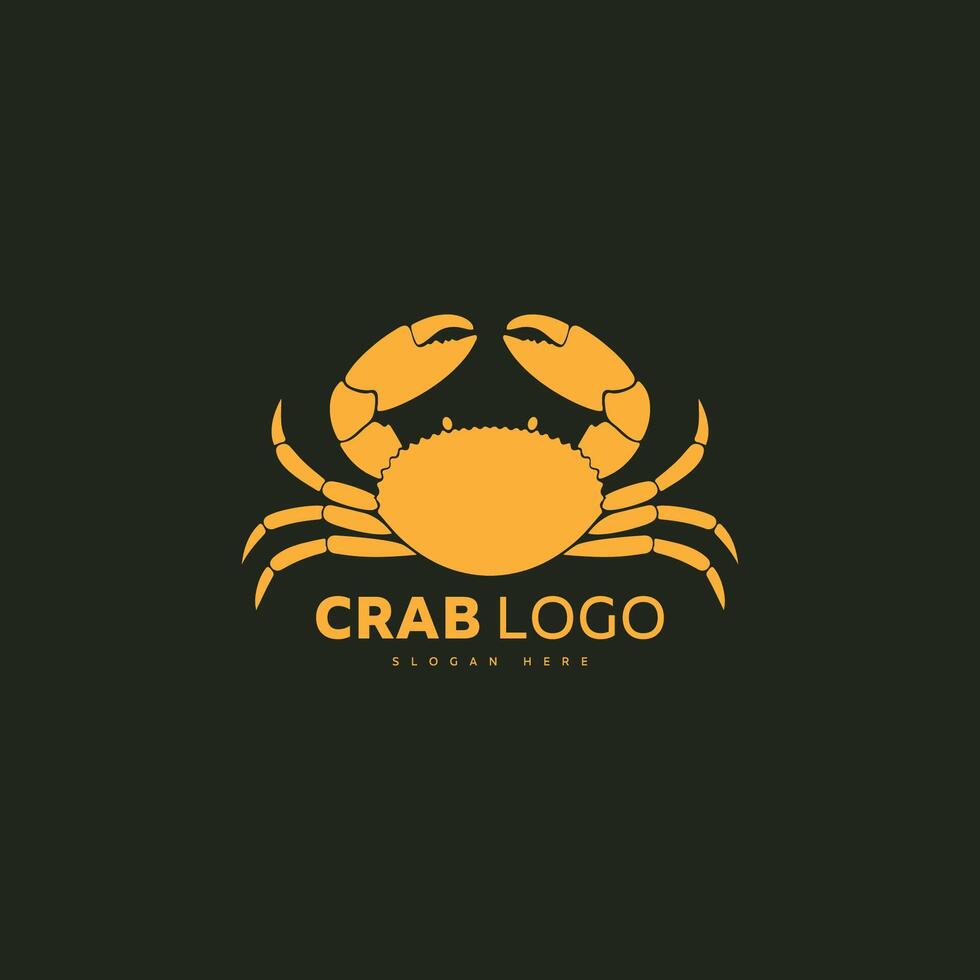 Logo Crab Template Design vector
