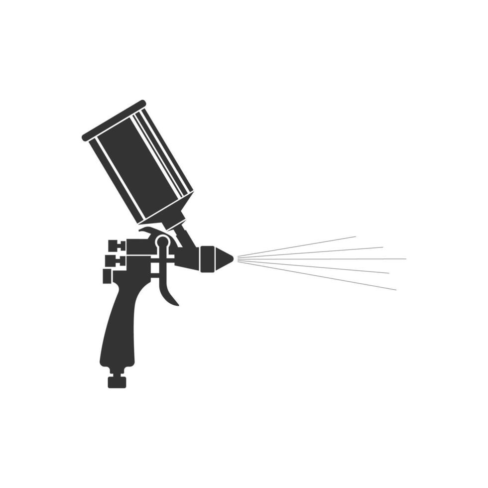 spray gun logo design,spray gun logo ilustration paint gun vector