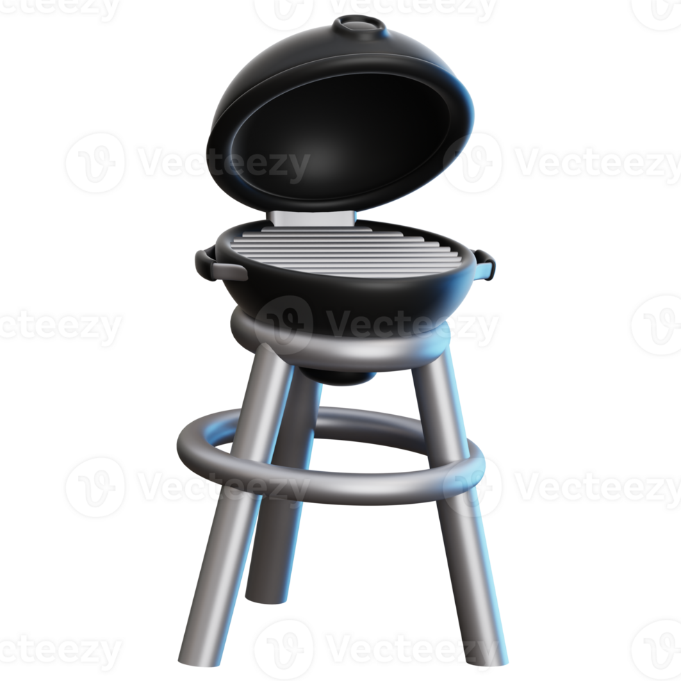 BBQ Grill 3d illustration for web, app, infographic, etc png
