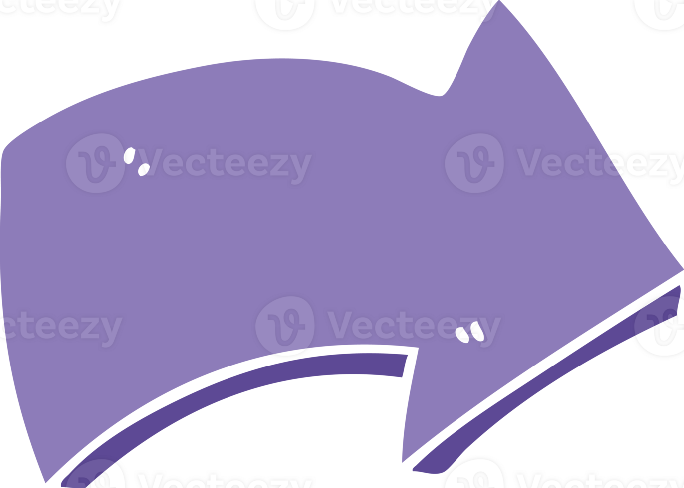 hand drawn quirky cartoon arrow png