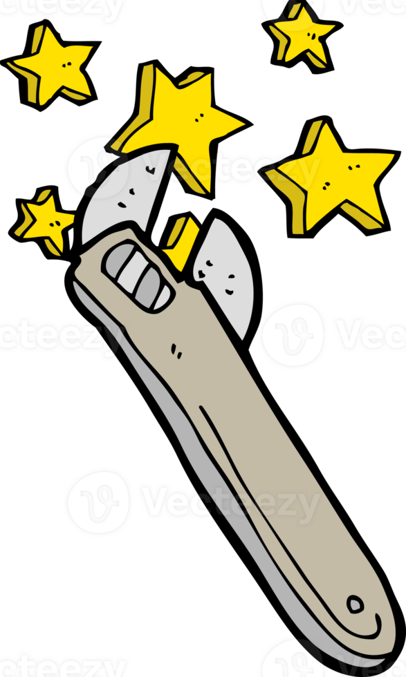 cartoon adjustable spanner png
