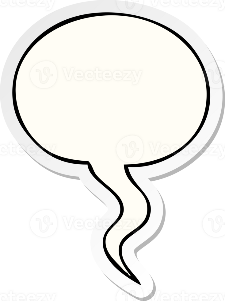 cartoon speech bubble sticker with speech bubble sticker png