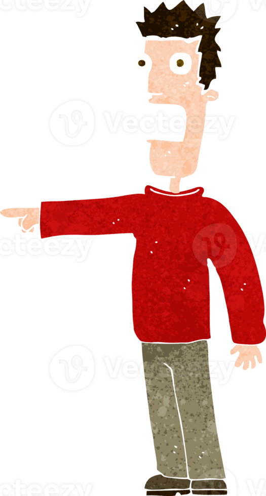cartoon terrified man png