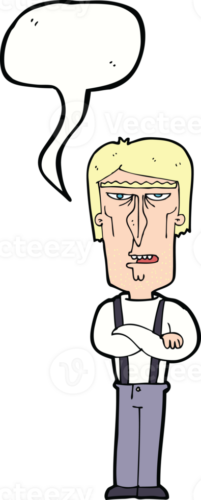 cartoon angry man with speech bubble png