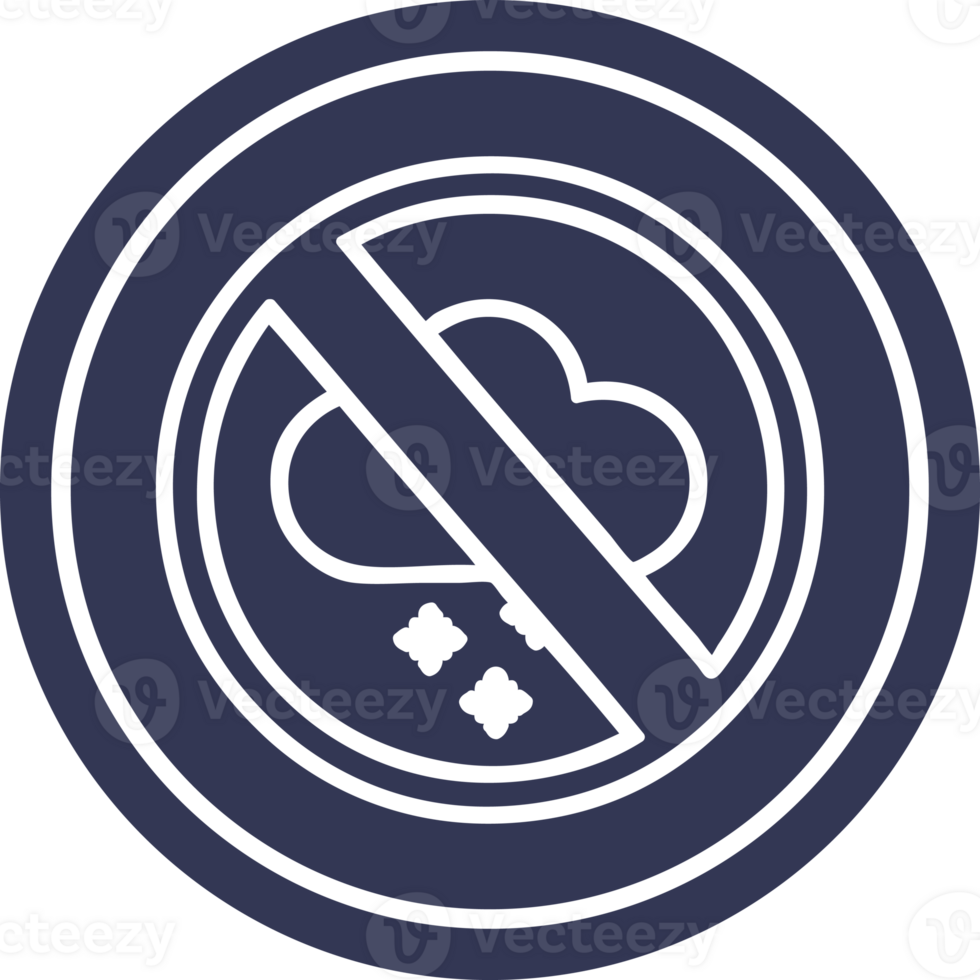 no cold weather circular icon symbol png