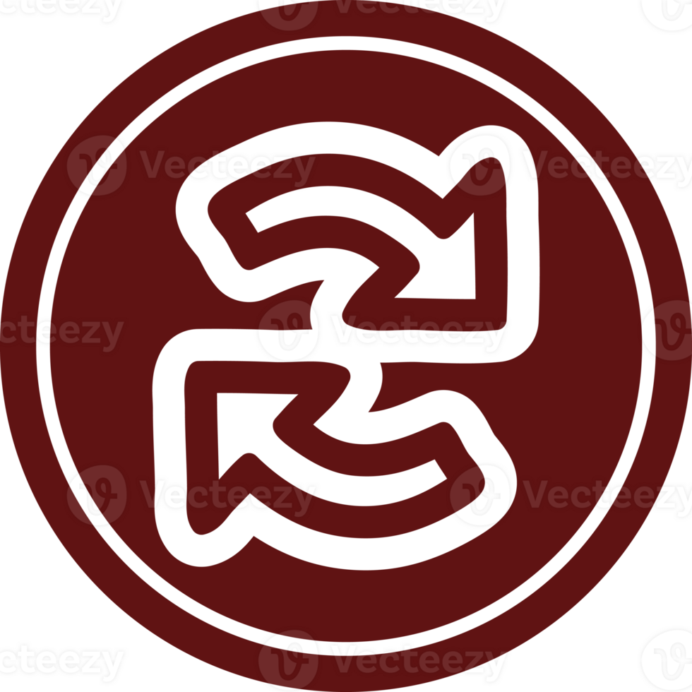 recycling arrow circular icon symbol png