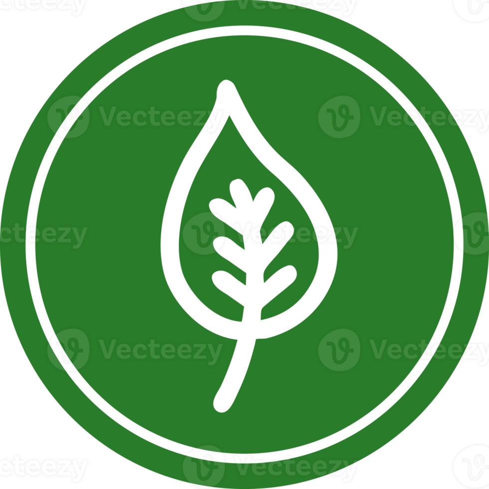 natural leaf circular icon symbol png
