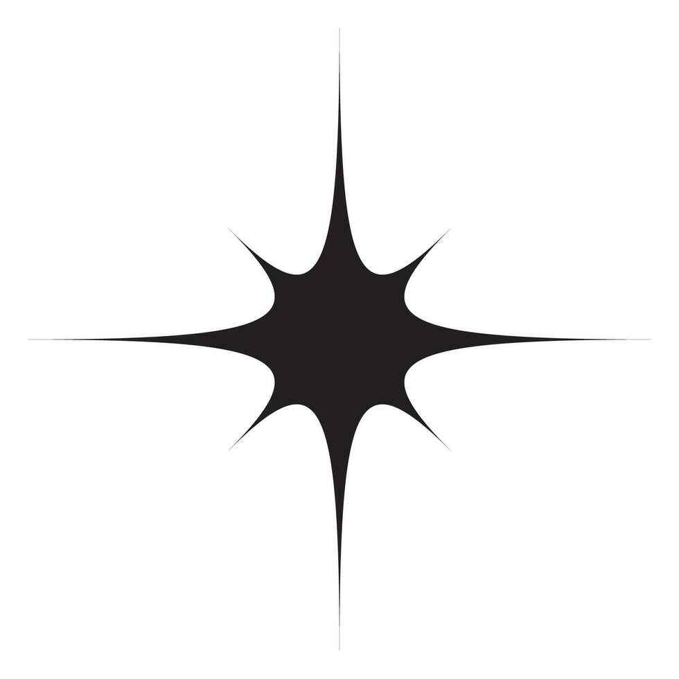 Star sparkle icons collection. Futuristic shape. Flash from fireworks. Christmas stars icon vector