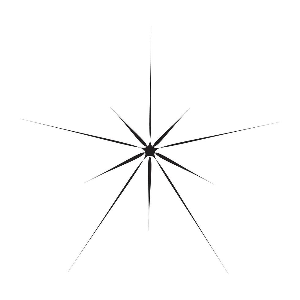 Star sparkle icons collection. Futuristic shape. Flash from fireworks. Christmas stars icon vector