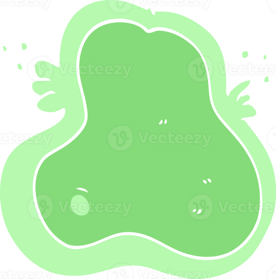flat color style cartoon amoeba png