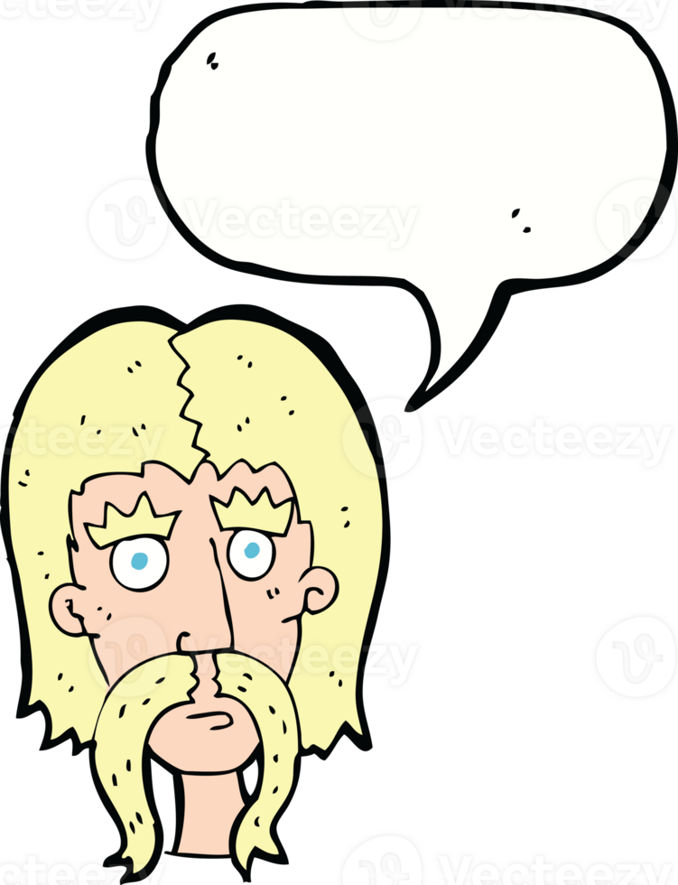 cartoon man with long mustache with speech bubble png