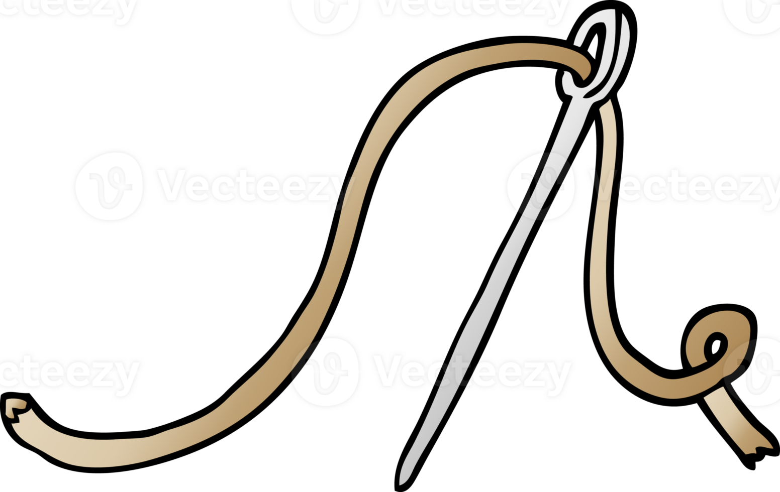gradient illustration cartoon needle and thread png