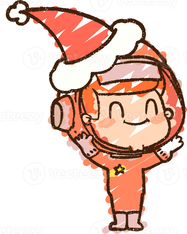 Christmas Man Chalk Drawing png