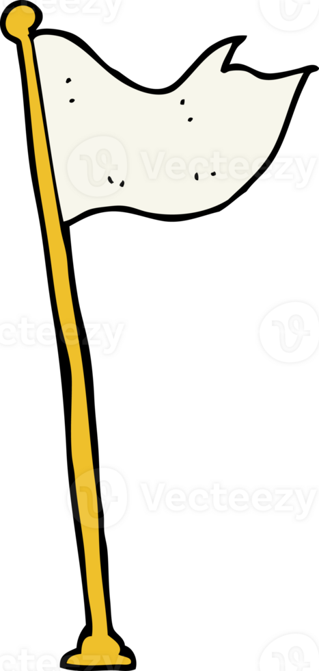 cartoon flag on pole png