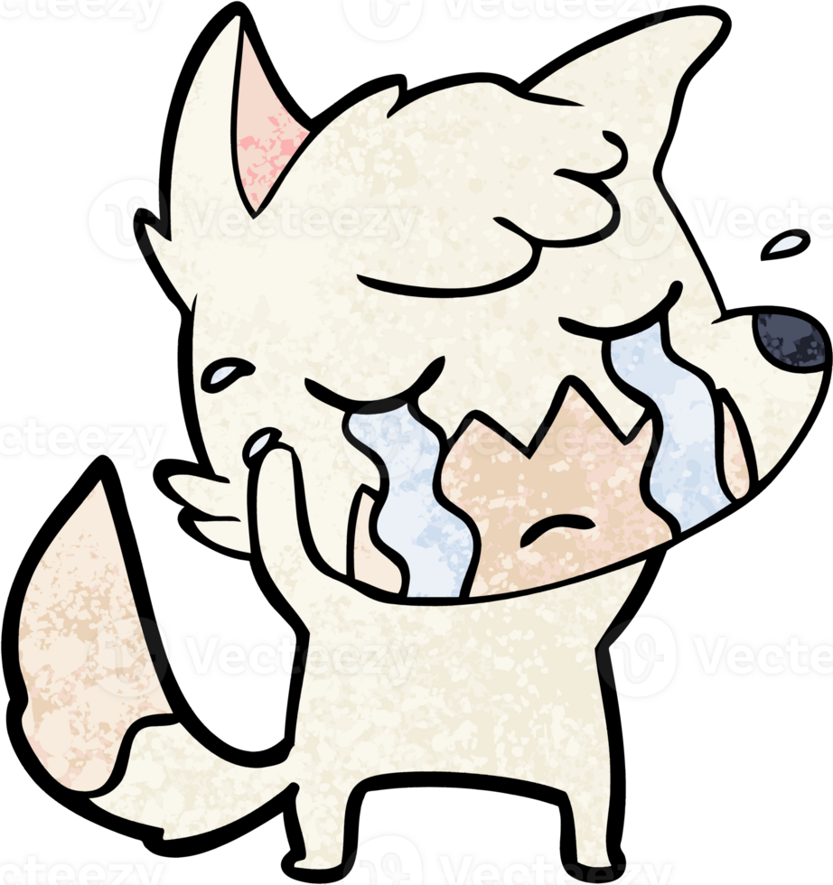 crying fox cartoon png