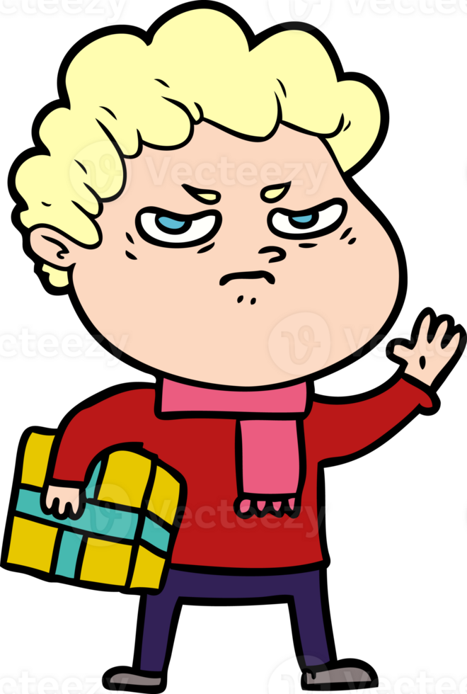 cartoon angry man png