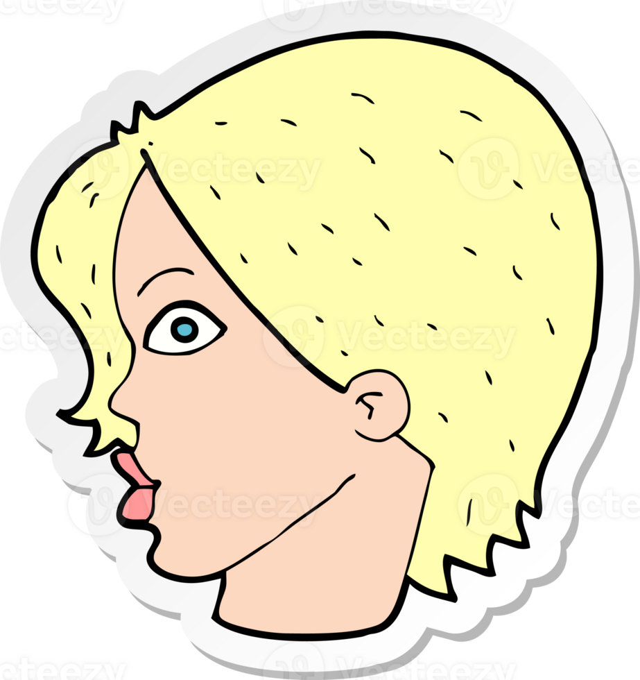 sticker of a cartoon doodle png