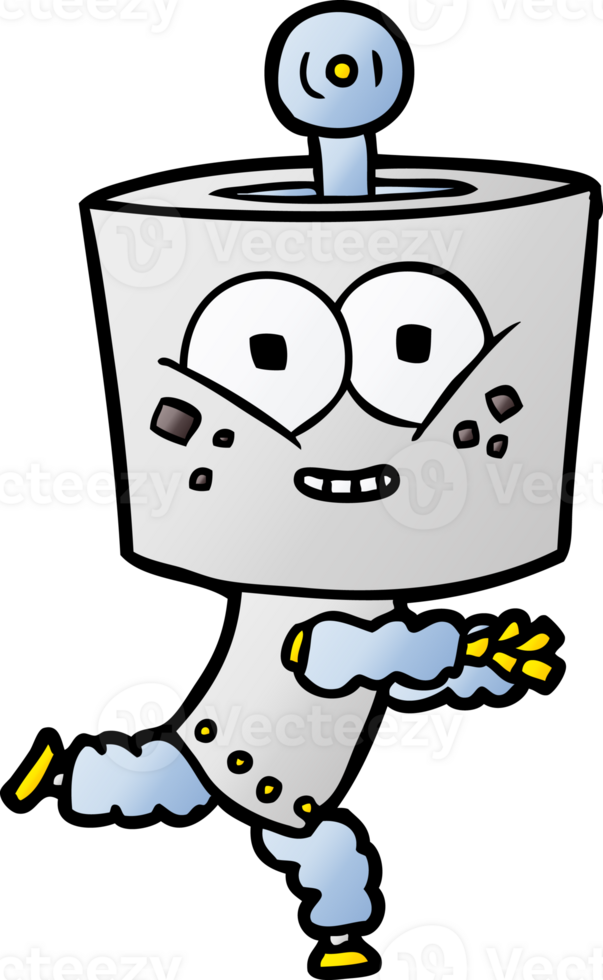 happy cartoon robot png
