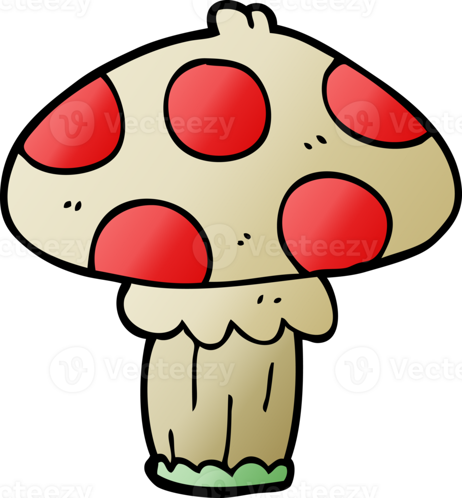 cartoon doodle toadstool png