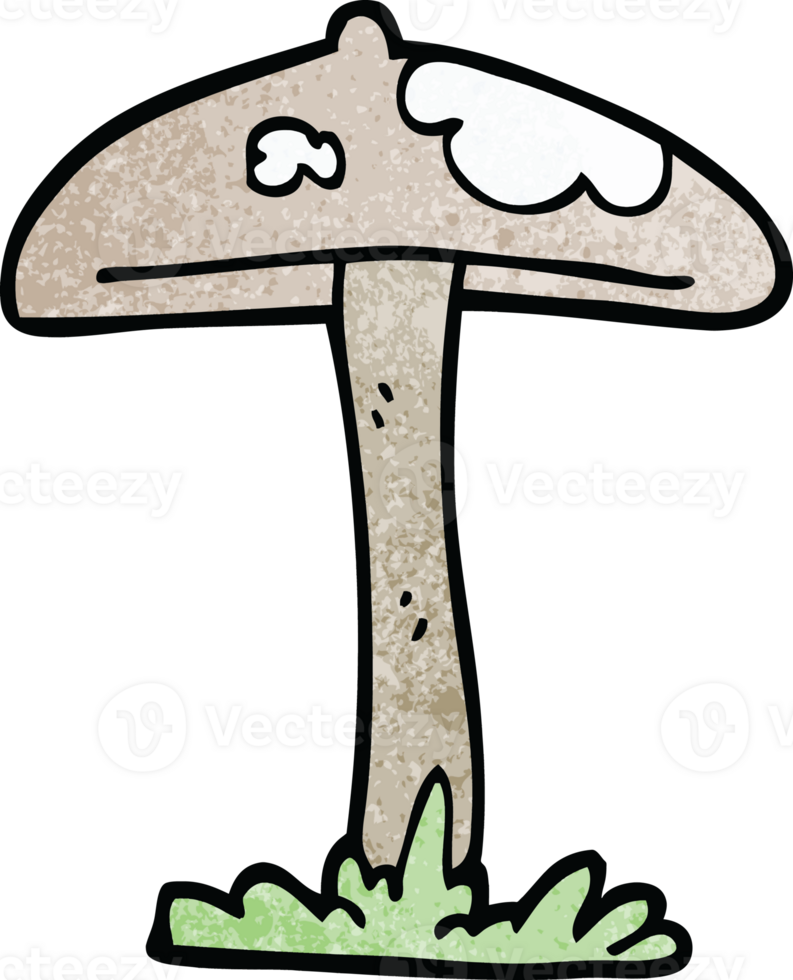cartoon doodle mushroom png