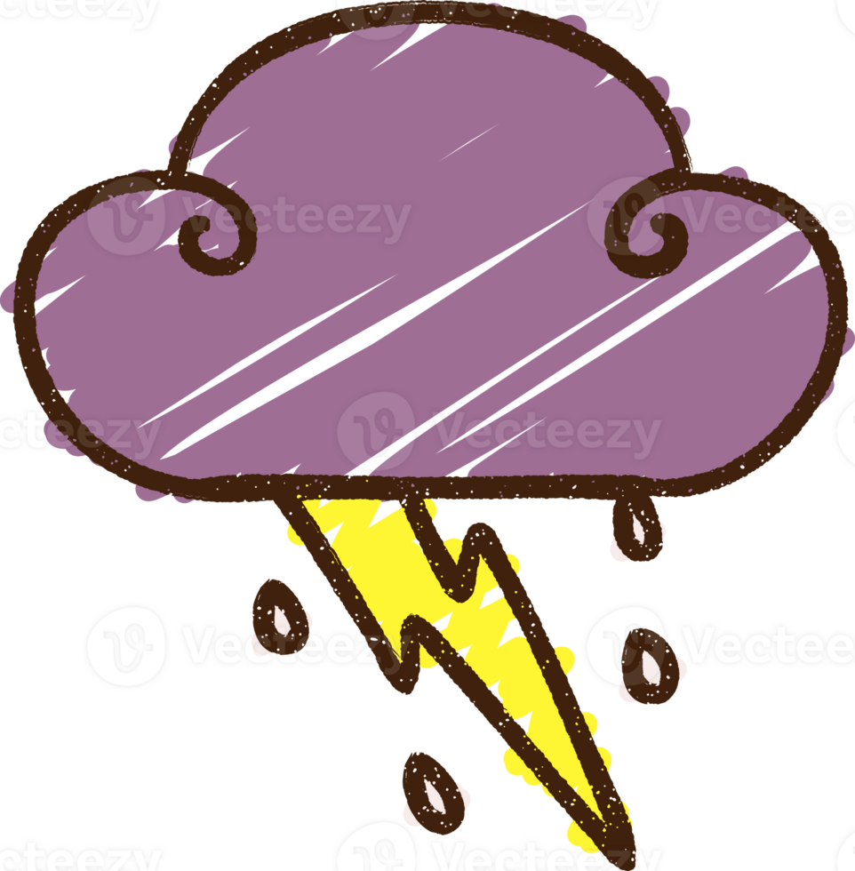 Storm Cloud Chalk Drawing png
