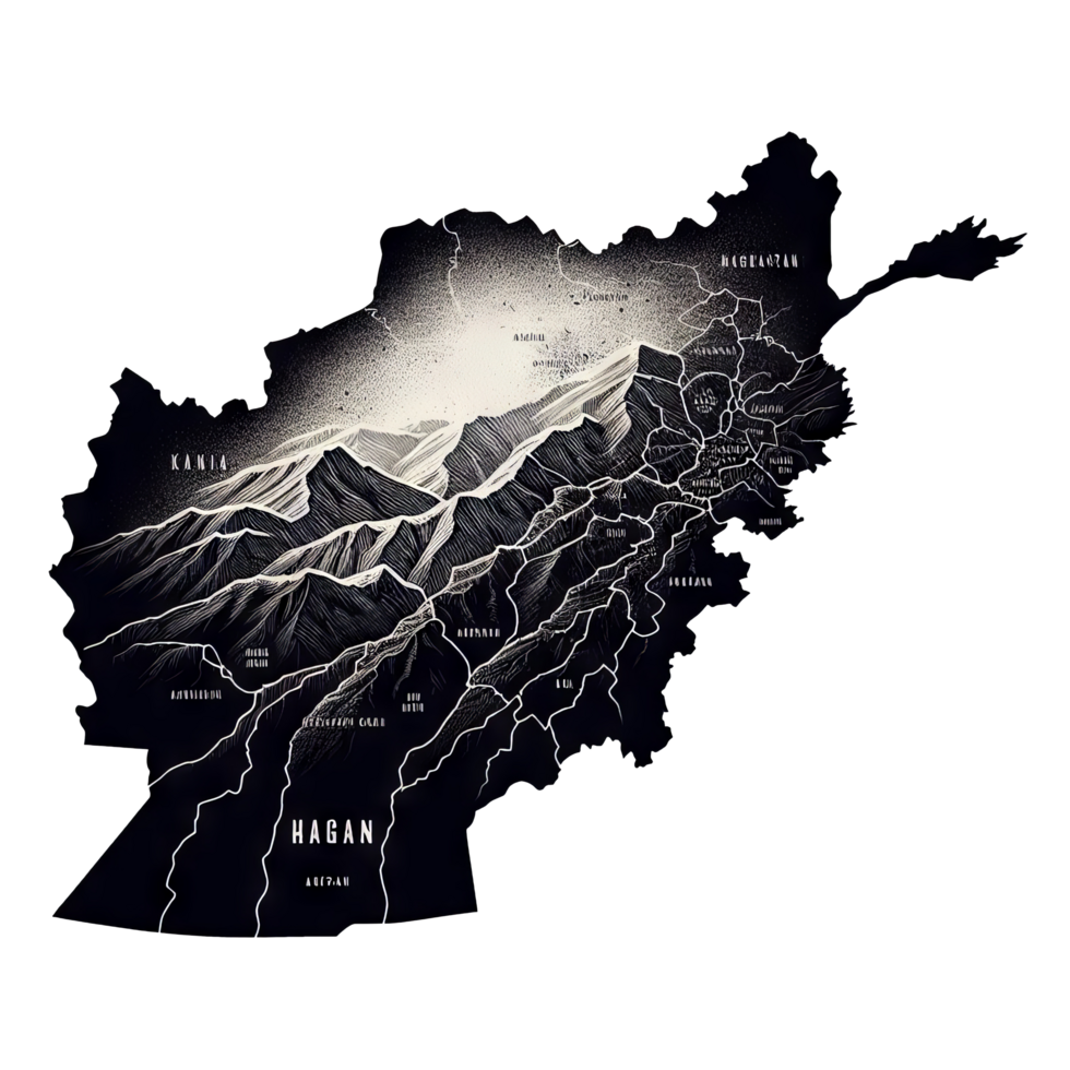 Afeganistão mapa imagem sem fundo png