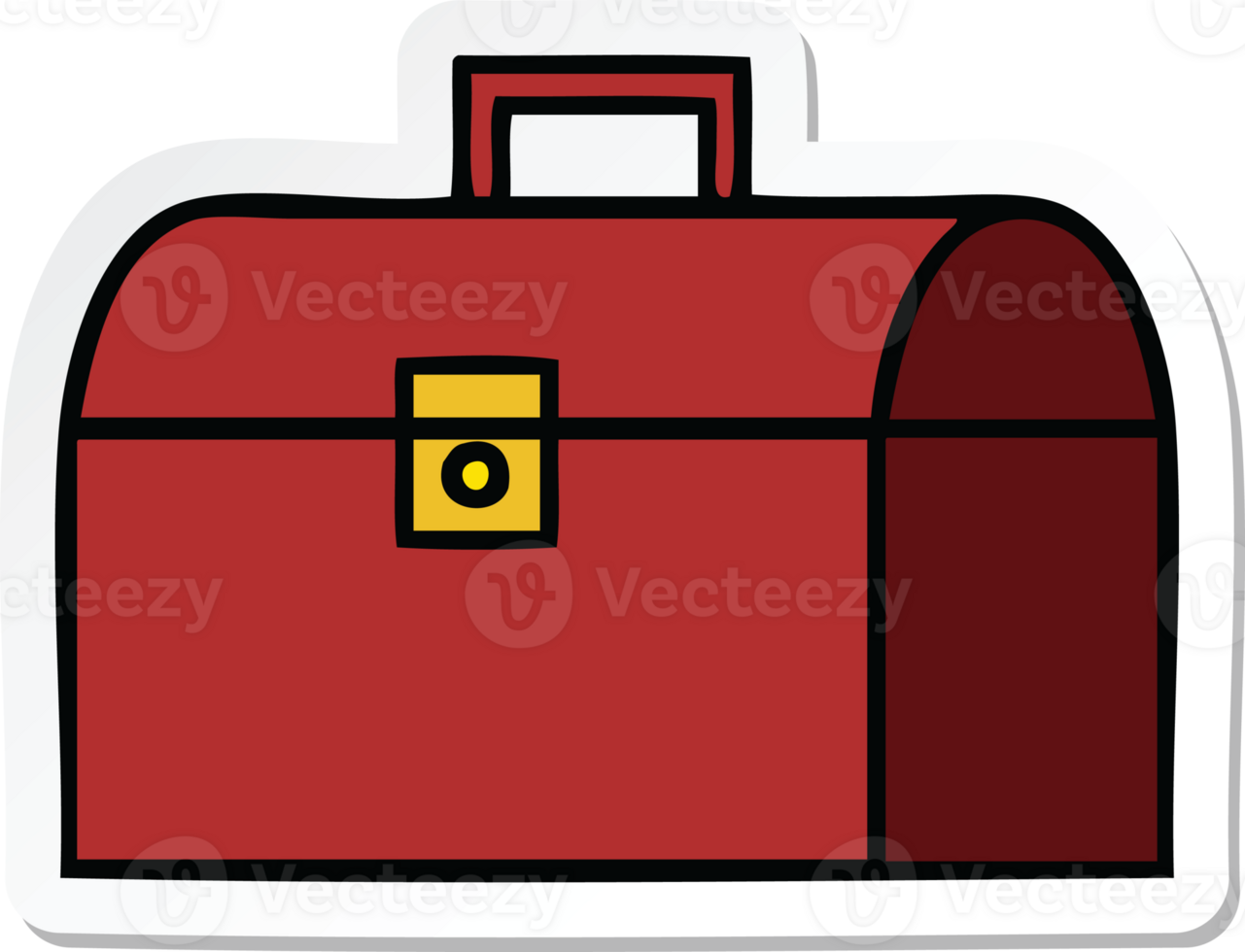 sticker of a cute cartoon metal case png