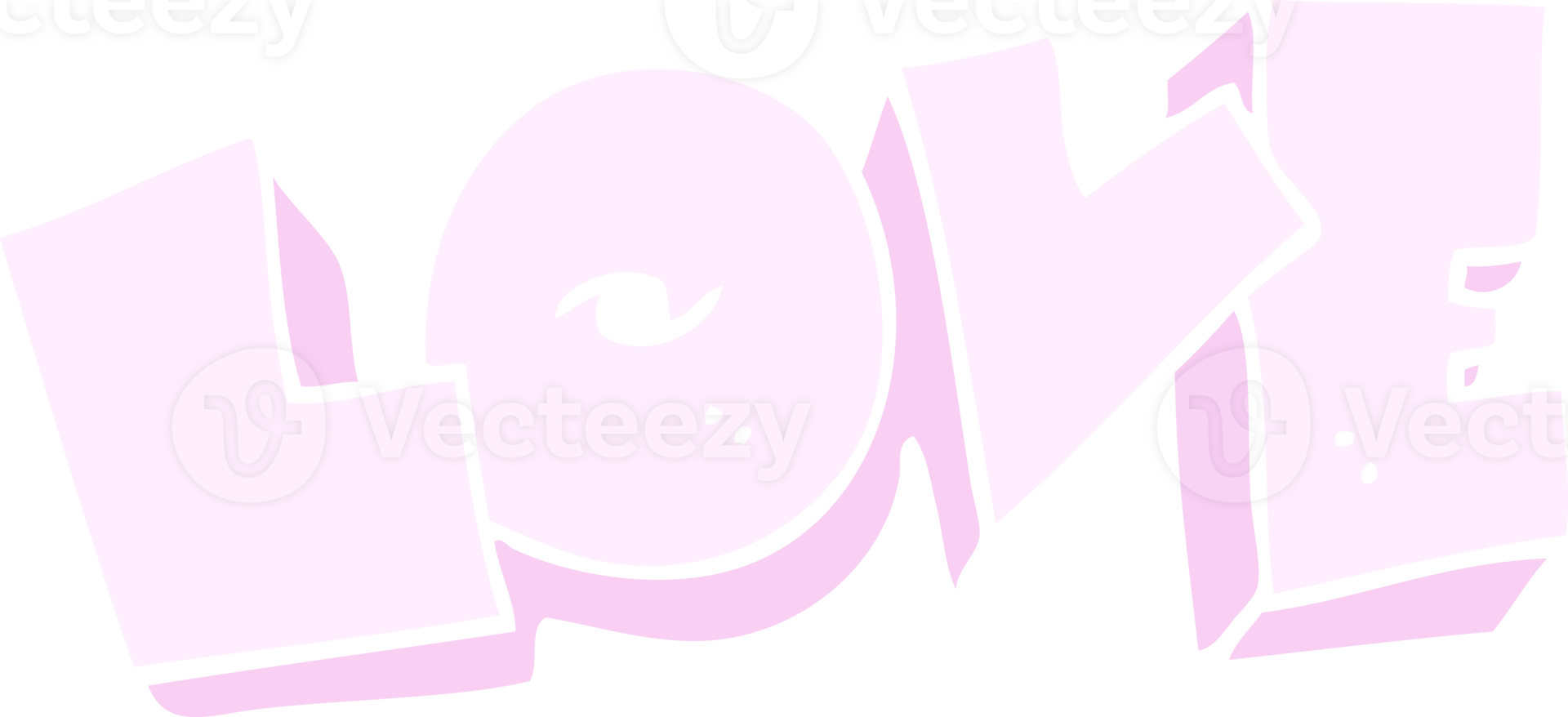 flat color illustration of love sign png