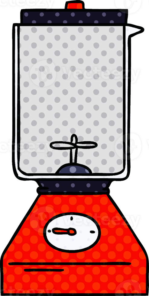 hand drawn cartoon doodle of a food blender png