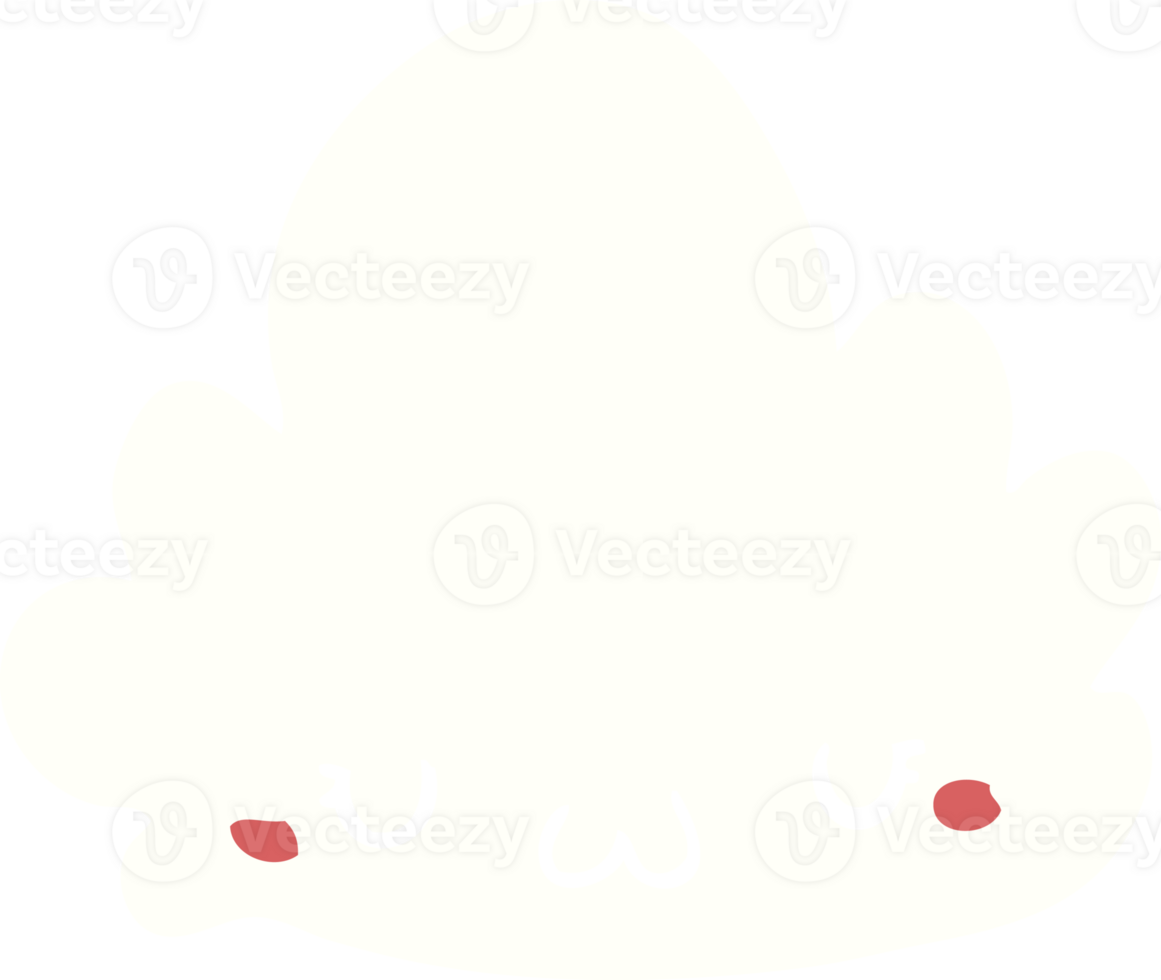 cute flat color style cartoon cloud png