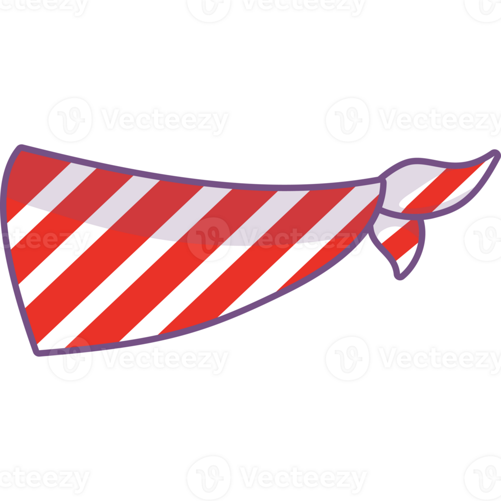 American striped neckerchief png