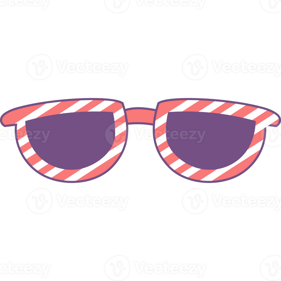 Striped party glasses 45158157 PNG