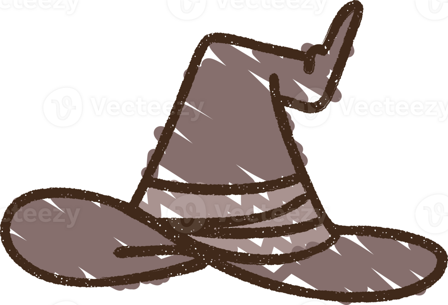 Witch Hat Chalk Drawing png
