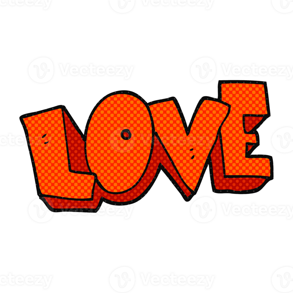 hand drawn cartoon love symbol png