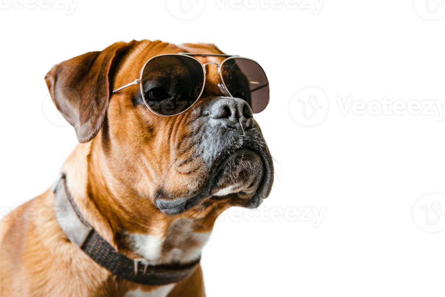 Portrait of dog wearing sunglasses png
