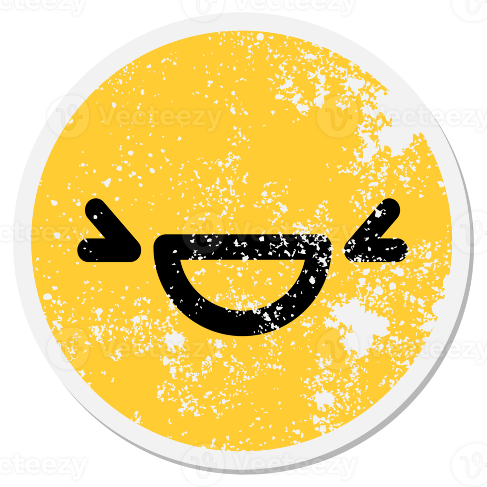 laughing mean face circle png