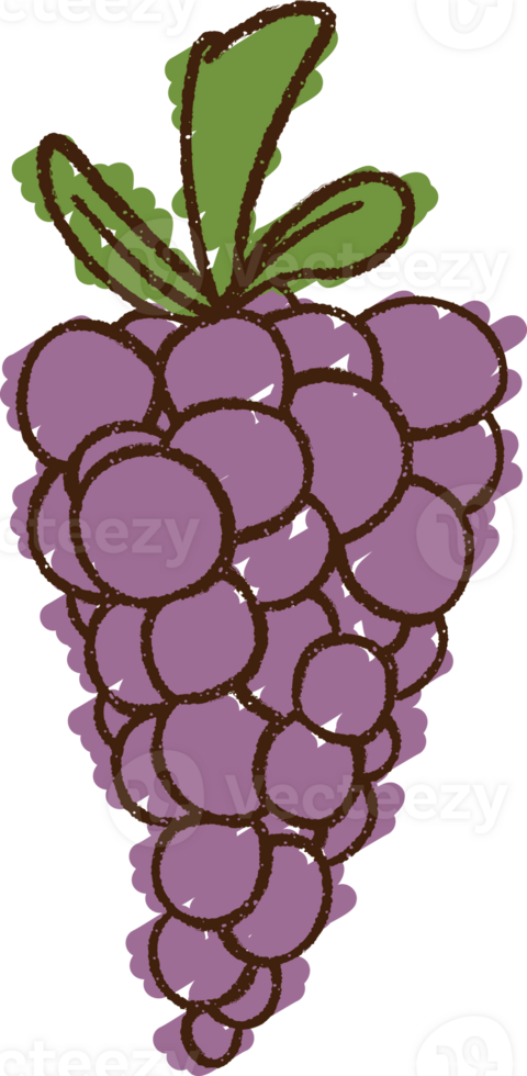 Grapes Chalk Drawing png