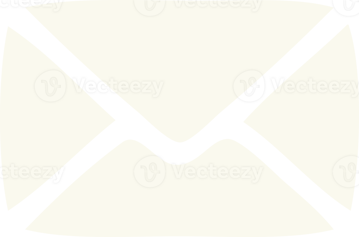flat color retro cartoon of a paper envelope png