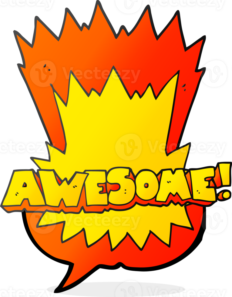 awesome  hand drawn speech bubble cartoon shout png