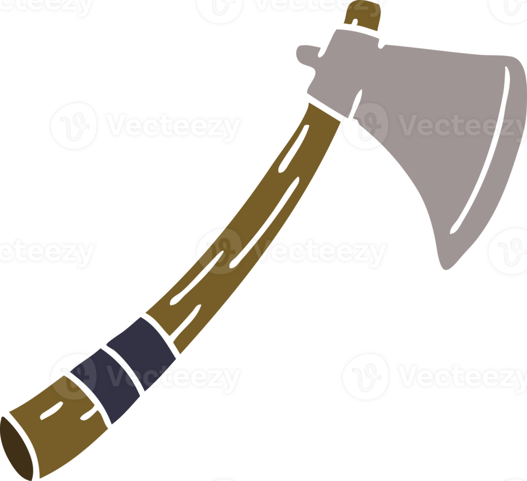 hand drawn cartoon doodle of a garden axe png